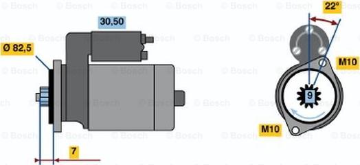 BOSCH 0 986 014 761 - Стартер mashina-shop.ru