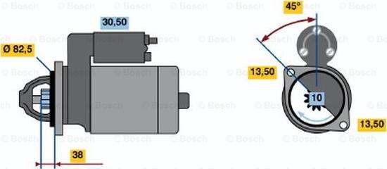 BOSCH 0 986 014 730 - Стартер mashina-shop.ru