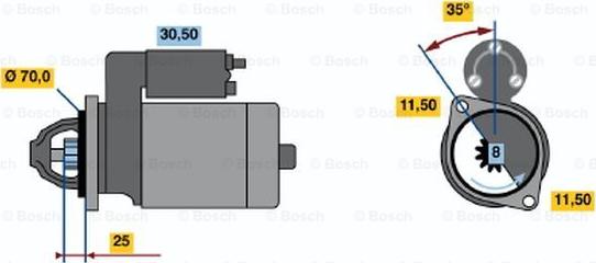 BOSCH 0 986 015 981 - Стартер mashina-shop.ru