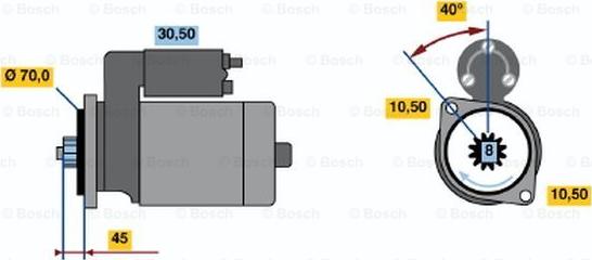 BOSCH 0 986 015 751 - Стартер mashina-shop.ru