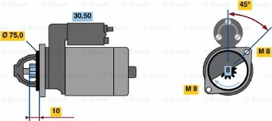 BOSCH 0 986 016 451 - Стартер mashina-shop.ru