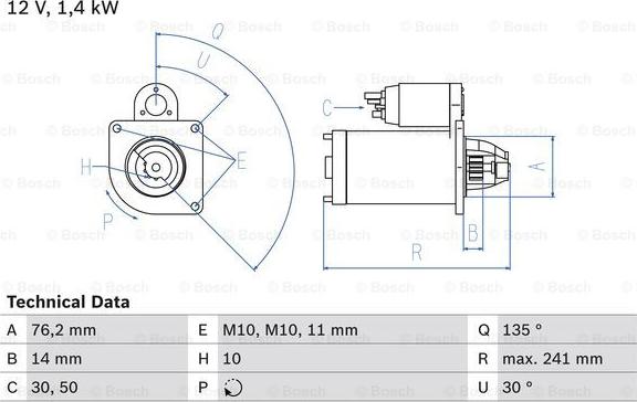 BOSCH 0 986 016 470 - Стартер mashina-shop.ru