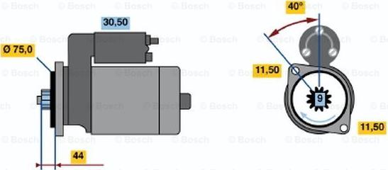 BOSCH 0 986 016 651 - Стартер mashina-shop.ru