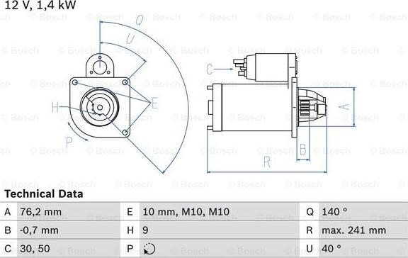 BOSCH 0 986 016 660 - Стартер mashina-shop.ru