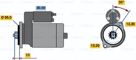 BOSCH 0 986 016 681 - Стартер mashina-shop.ru