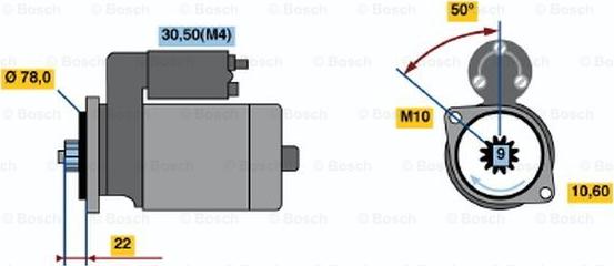 BOSCH 0 986 016 151 - Стартер mashina-shop.ru