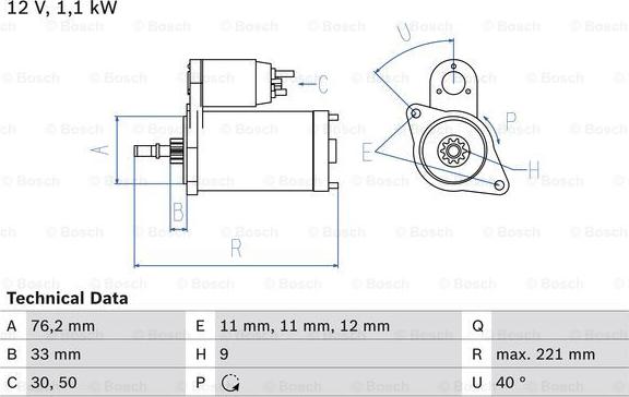 BOSCH 0 986 016 290 - Стартер mashina-shop.ru