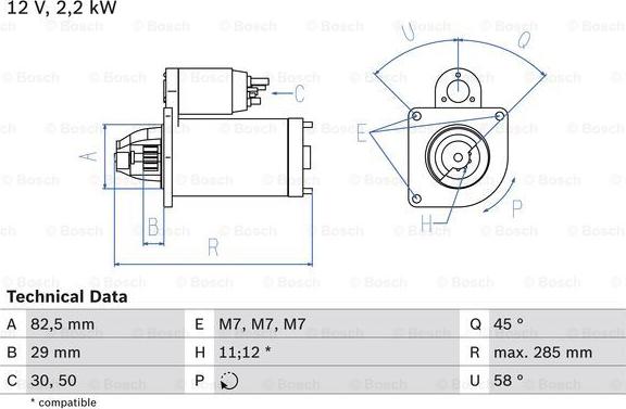 BOSCH 0 986 010 600 - Стартер mashina-shop.ru