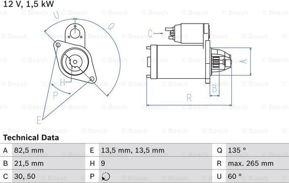 BOSCH 0 986 010 840 - Стартер mashina-shop.ru