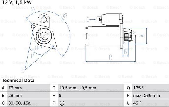 BOSCH 0 986 010 870 - Стартер mashina-shop.ru