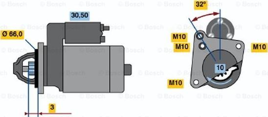 BOSCH 0 986 018 591 - Стартер mashina-shop.ru