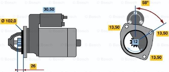 BOSCH 0 986 018 641 - Стартер mashina-shop.ru