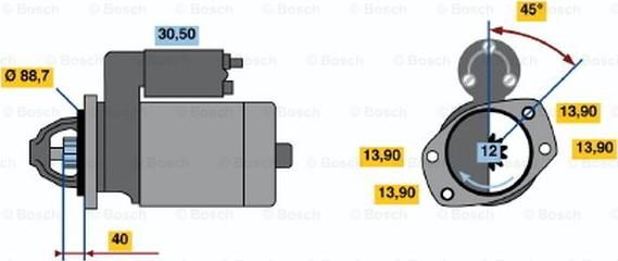 BOSCH 0 986 018 651 - Стартер mashina-shop.ru