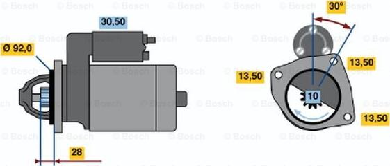 BOSCH 0 986 018 161 - Стартер mashina-shop.ru