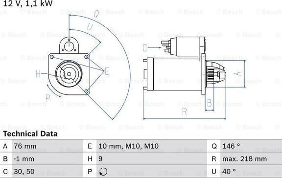 BOSCH 0 986 018 870 - Стартер mashina-shop.ru