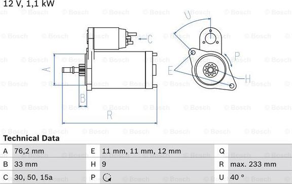 BOSCH 0 986 018 200 - Стартер mashina-shop.ru