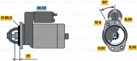 BOSCH 0 986 013 811 - Стартер mashina-shop.ru