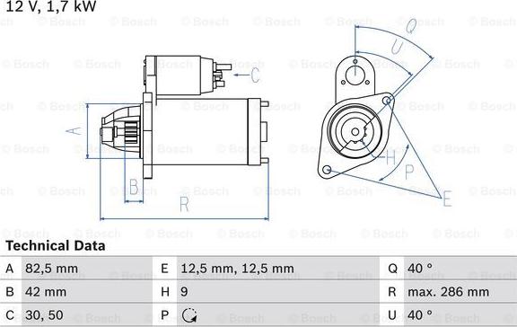 BOSCH 0 986 013 350 - Стартер mashina-shop.ru