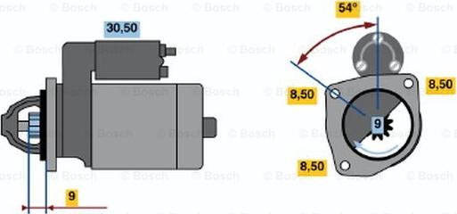 BOSCH 0 986 013 210 - Стартер mashina-shop.ru