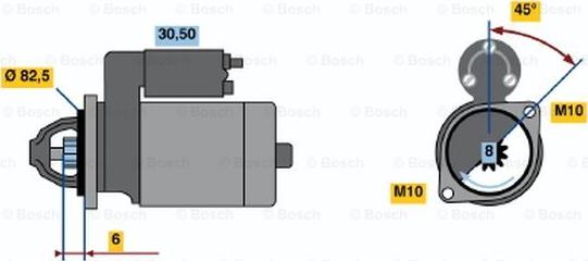 BOSCH 0 986 012 911 - Стартер mashina-shop.ru