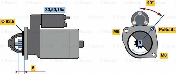 BOSCH 0 986 012 570 - Стартер mashina-shop.ru