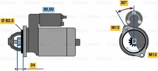 BOSCH 0 986 012 690 - Стартер mashina-shop.ru