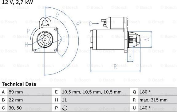 BOSCH 0 986 012 680 - Стартер mashina-shop.ru