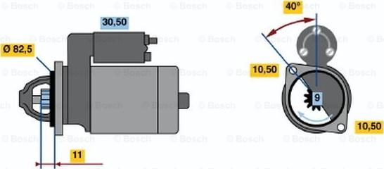 BOSCH 0 986 012 101 - Стартер mashina-shop.ru