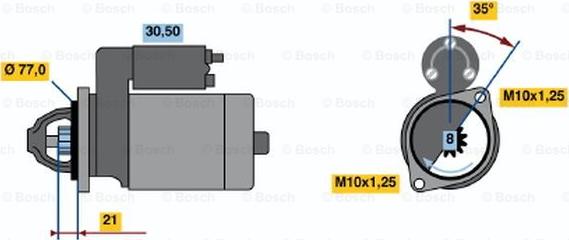 BOSCH 0 986 012 871 - Стартер mashina-shop.ru