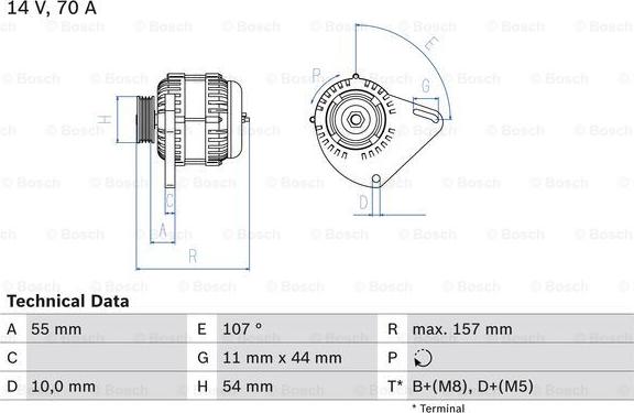 BOSCH 0 986 080 490 - Генератор mashina-shop.ru