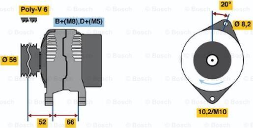 BOSCH 0 986 039 931 - Генератор mashina-shop.ru