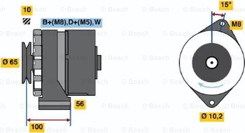 BOSCH 0 986 034 530 - Генератор mashina-shop.ru