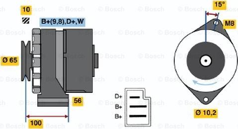 BOSCH 0 986 034 180 - Генератор mashina-shop.ru