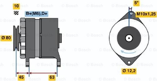 BOSCH 0 986 034 390 - Генератор mashina-shop.ru