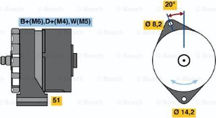 BOSCH 0 986 034 350 - Генератор mashina-shop.ru