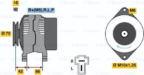 BOSCH 0 986 035 791 - Генератор mashina-shop.ru