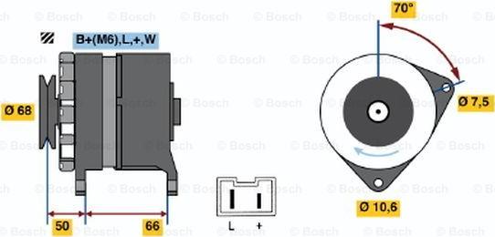 BOSCH 0 986 036 901 - Генератор mashina-shop.ru