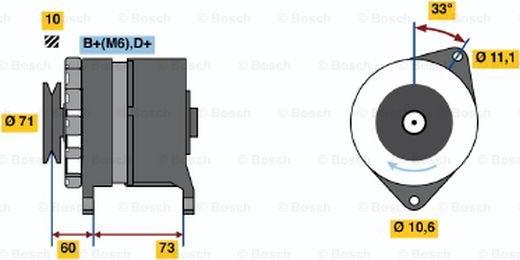 BOSCH 0 986 036 651 - Генератор mashina-shop.ru