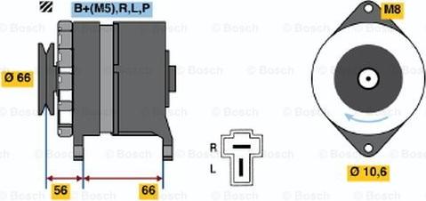 BOSCH 0 986 036 341 - Генератор mashina-shop.ru