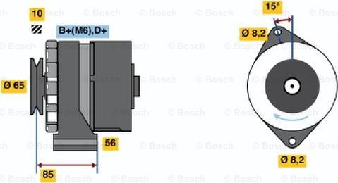 BOSCH 0 986 030 910 - Генератор mashina-shop.ru