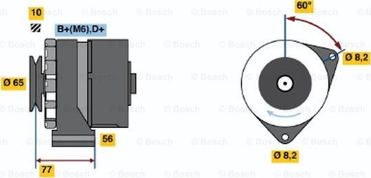 BOSCH 0 986 030 850 - Генератор mashina-shop.ru