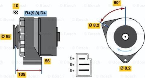 BOSCH 0 986 031 520 - Генератор mashina-shop.ru