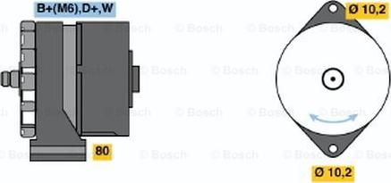 BOSCH 0 986 031 250 - Генератор mashina-shop.ru