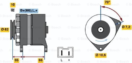 BOSCH 0 986 031 711 - Генератор mashina-shop.ru