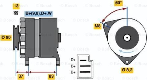 BOSCH 0 986 033 940 - Генератор mashina-shop.ru