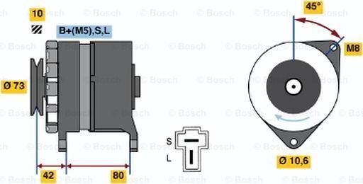 BOSCH 0 986 033 441 - Генератор mashina-shop.ru