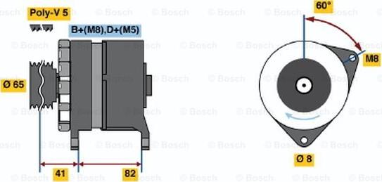 BOSCH 0 986 033 130 - Генератор mashina-shop.ru