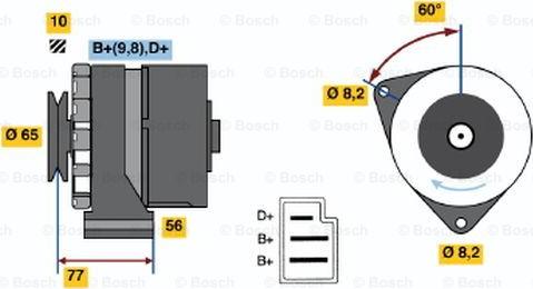 BOSCH 0 986 033 210 - Генератор mashina-shop.ru