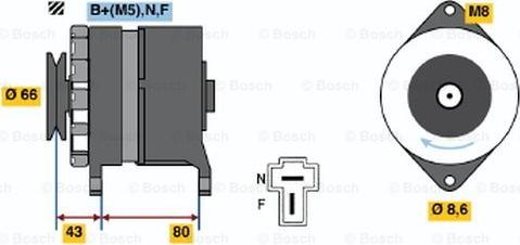 BOSCH 0 986 032 431 - Генератор mashina-shop.ru