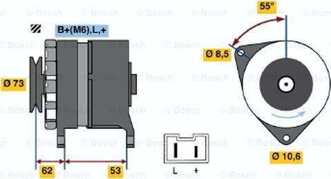 BOSCH 0 986 032 241 - Генератор mashina-shop.ru